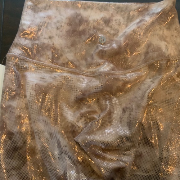 Lululemon Align HR Pant 25" *Shine Diamond Dye Misty Shell Cacao Dot Foil 6, NWT - Picture 6 of 6